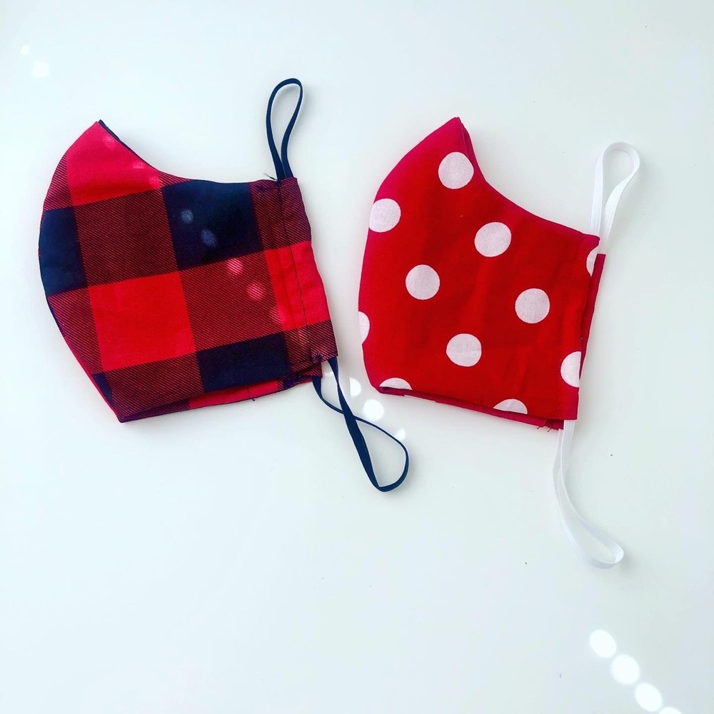 Kids and Toddler 100% Cotton face masks.